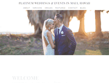 Tablet Screenshot of platinumweddingsmaui.com